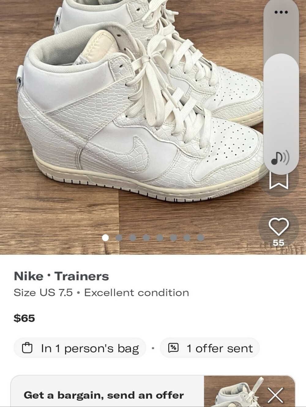 Nike Women’s White High-Top Sneakers